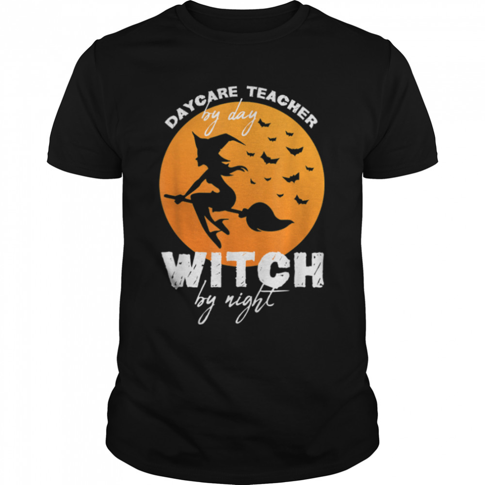 Halloween Witch & Daycare Teacher Childcare Provider T- B0B7JPKQ3N Classic Men's T-shirt