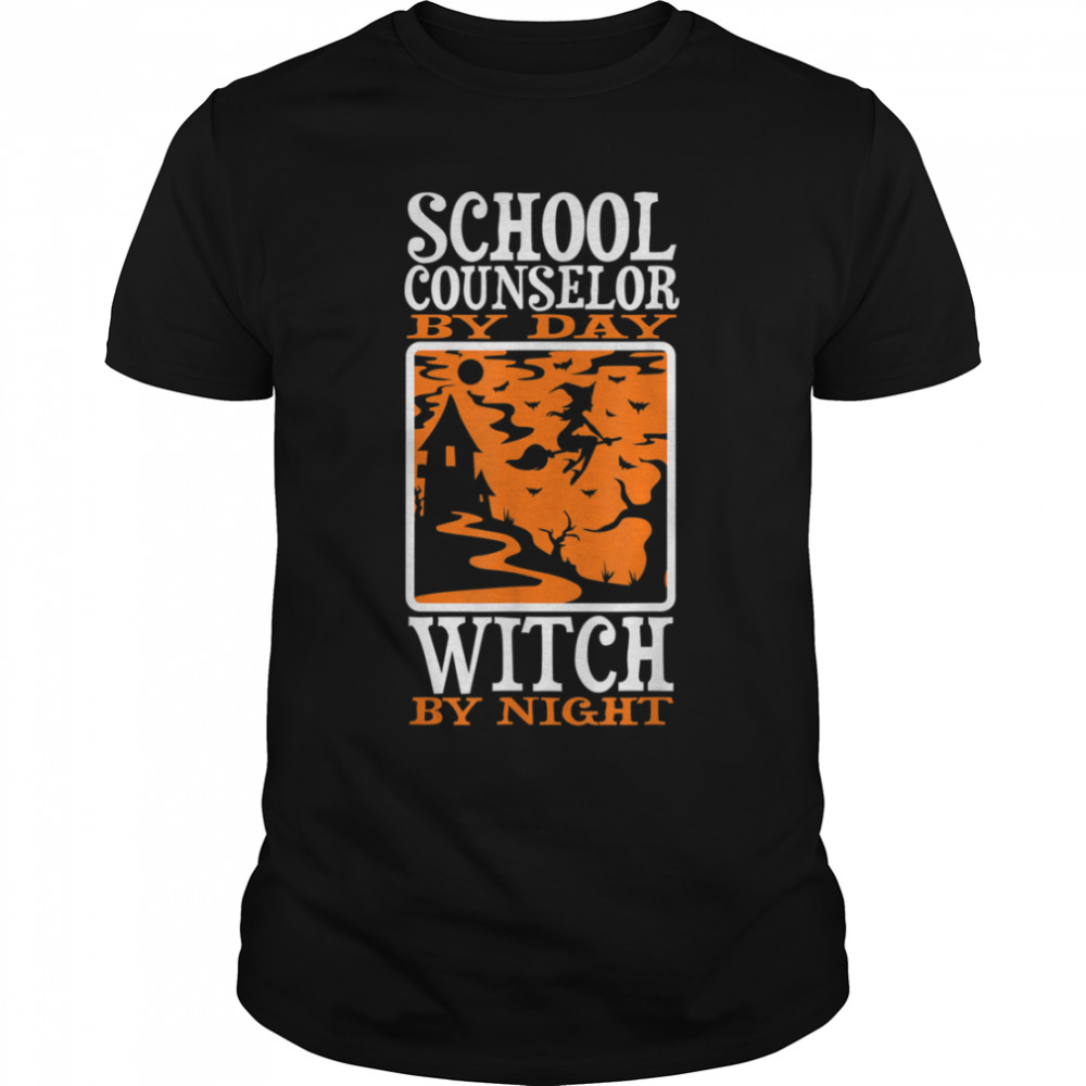 Halloween Witch & School Counselor T- B0B7JV64XM Classic Men's T-shirt