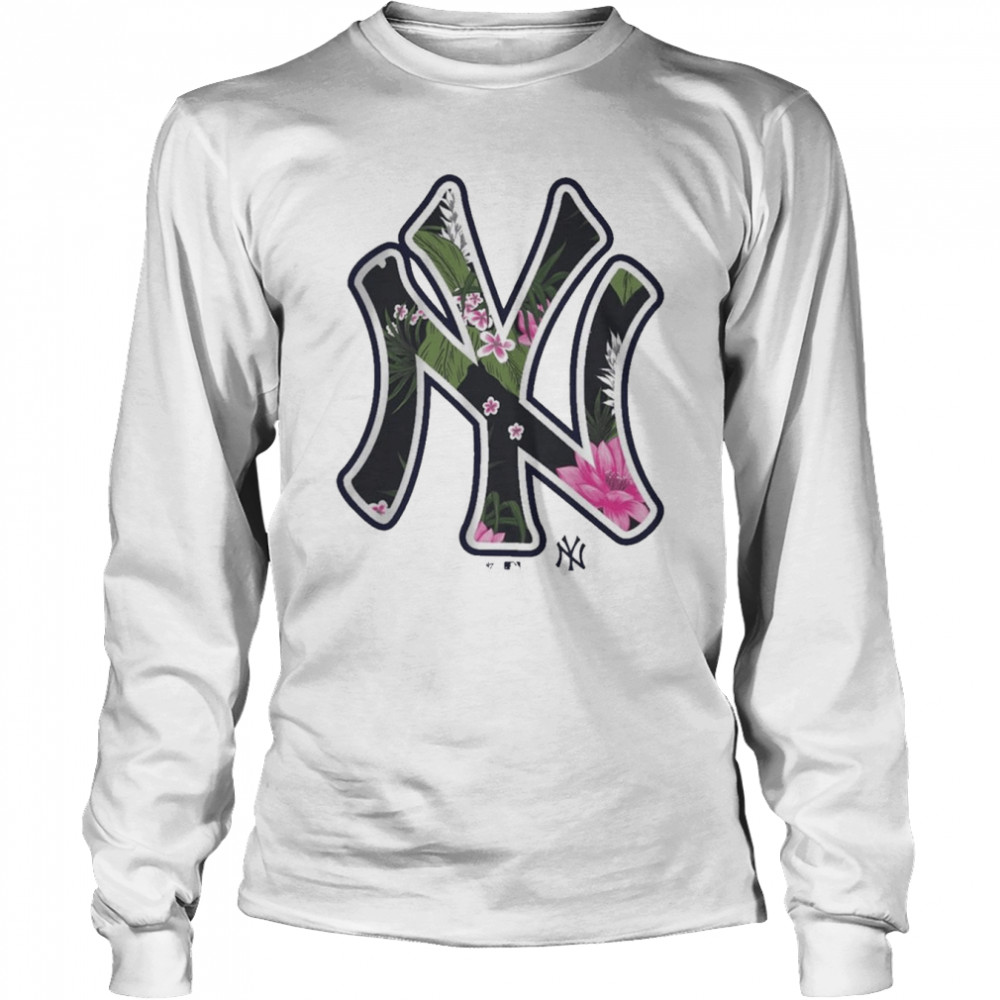 Men's Heather Navy New York Yankees Forceful Swat T-Shirt