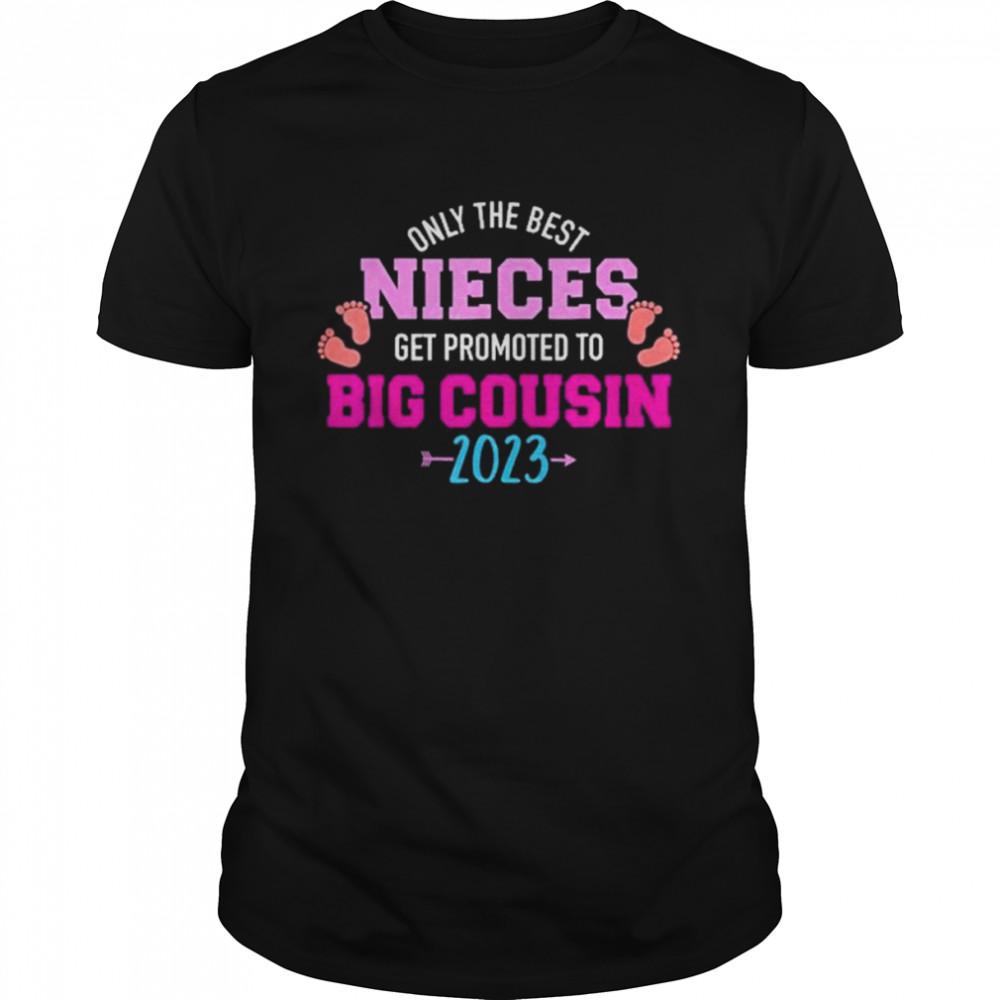 Only The Best Nieces Get Promoted To Big Cousin 2023 Classic Men's T-shirt