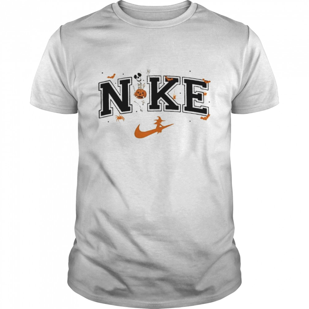 Official Skeleton Pumpkin Nike Witch Halloween 2022 shirt - Limotees