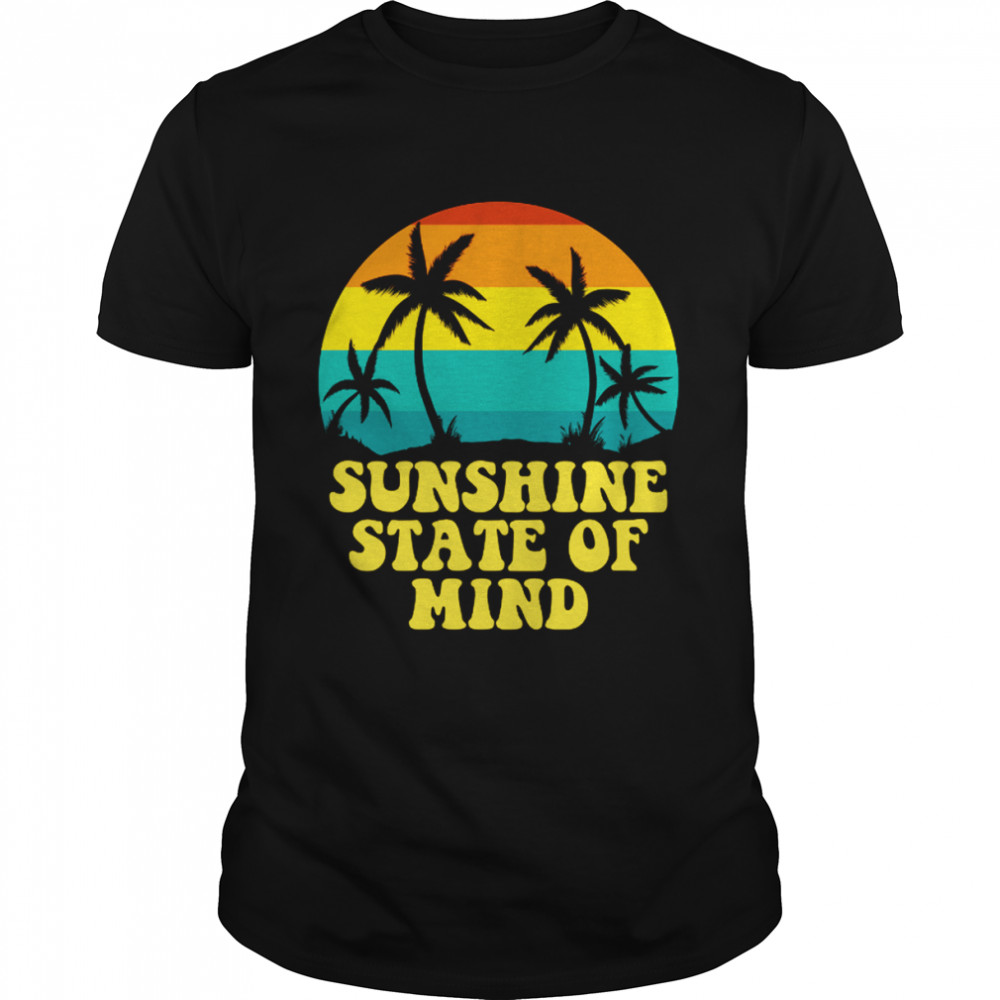 Sunshine State Of Mind Beach Vacation Holiday Summer Beach shirt Classic Men's T-shirt