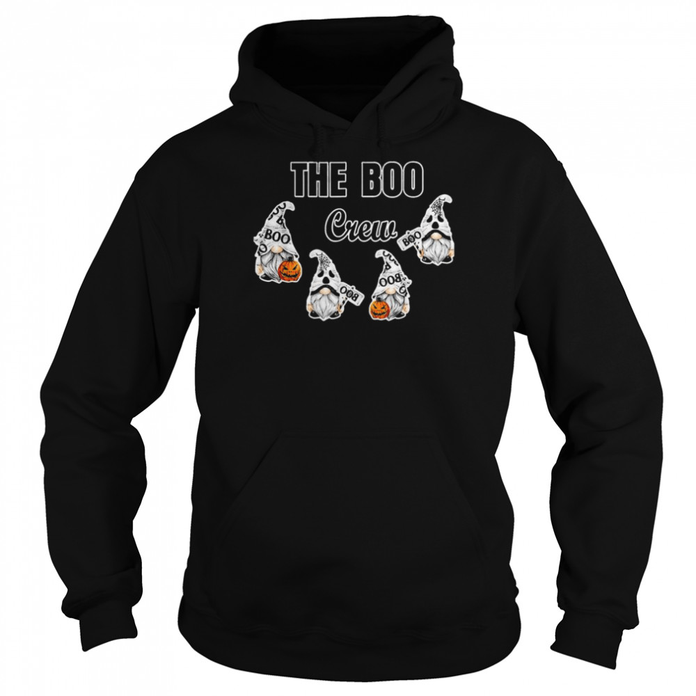 The Boo Crew Gnome Halloween Fall Halloween T- Unisex Hoodie