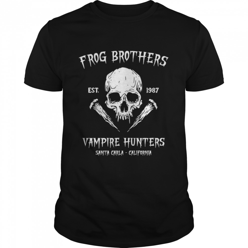 Skull Frog Brothers Vampire Hunters Est 1987 shirt