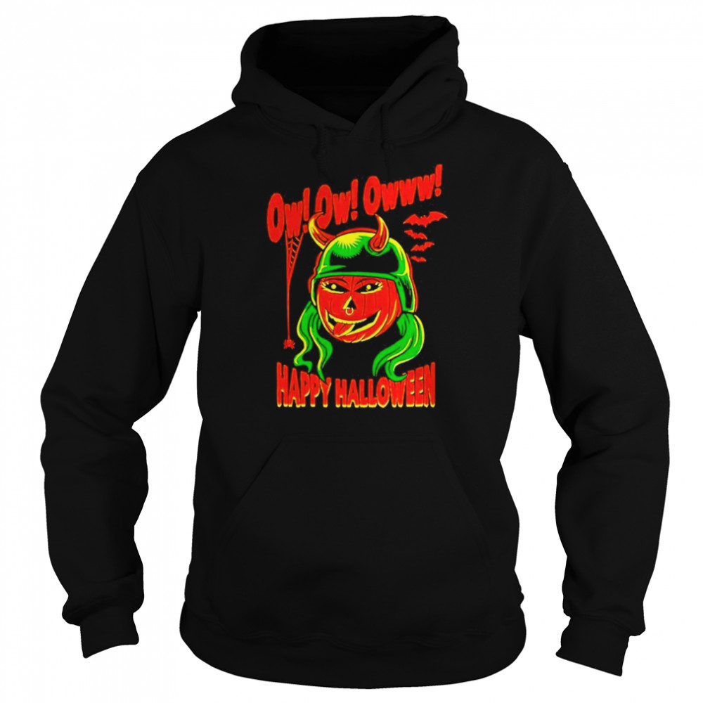 Shotzi Blackheart Ow Ow Happy Halloween Unisex Hoodie