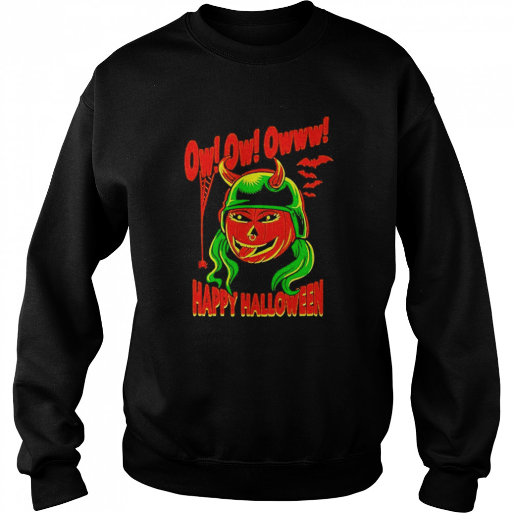 Shotzi Blackheart Ow Ow Happy Halloween Unisex Sweatshirt