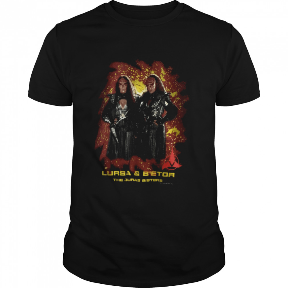 Star Trek The Duras Sisters Generations 2sidedshirt Classic Men's T-shirt