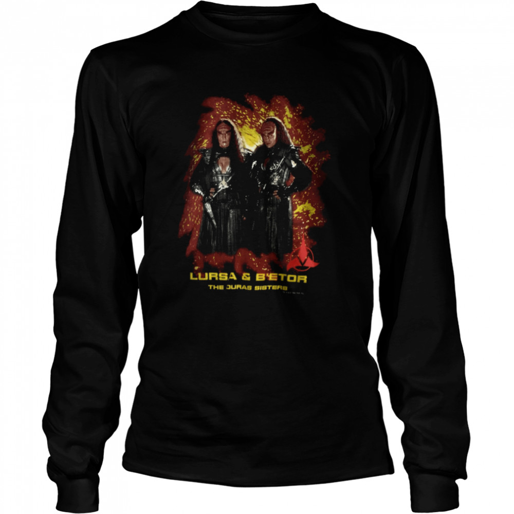 Star Trek The Duras Sisters Generations 2sidedshirt Long Sleeved T-shirt