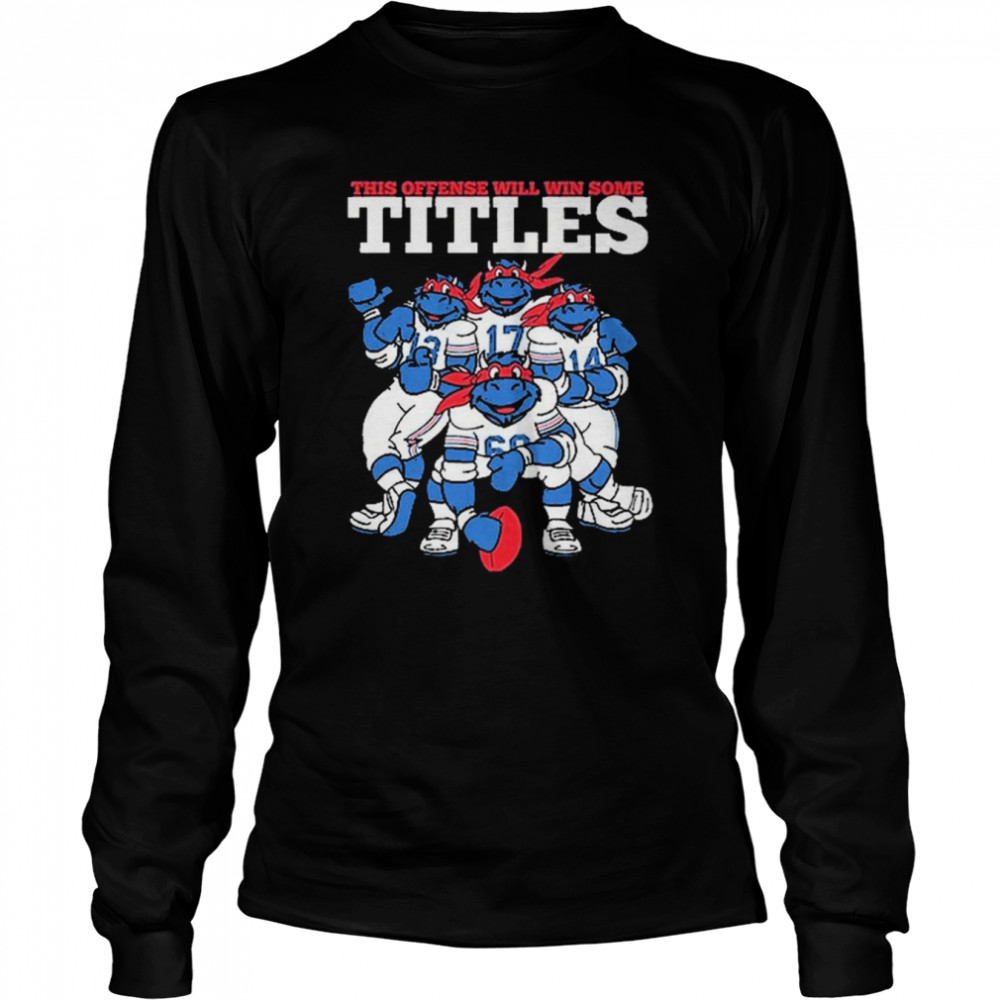 Teenage Mutant Ninja Turtles this offense will win some tittles shirt Long Sleeved T-shirt
