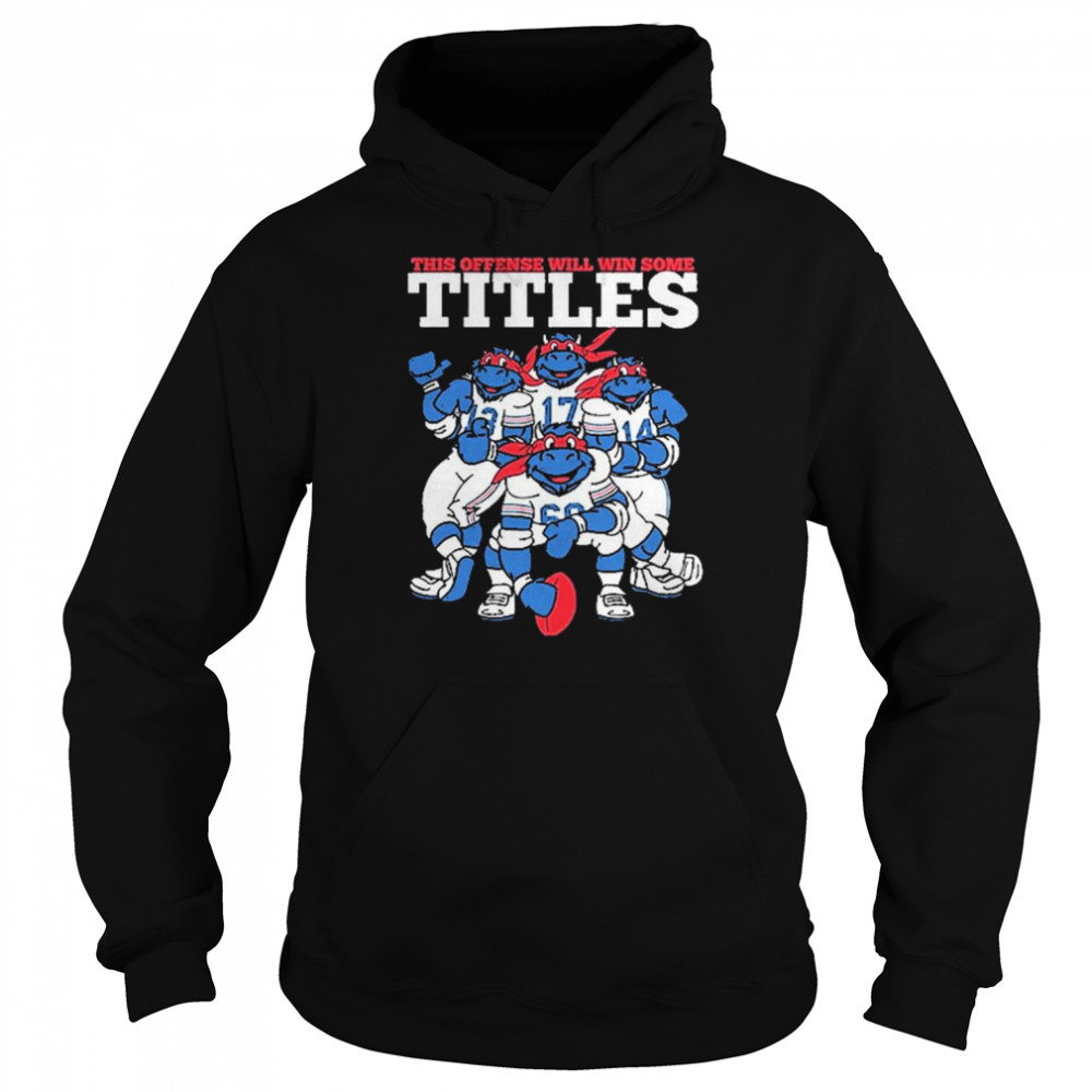 Teenage Mutant Ninja Turtles this offense will win some tittles shirt Unisex Hoodie