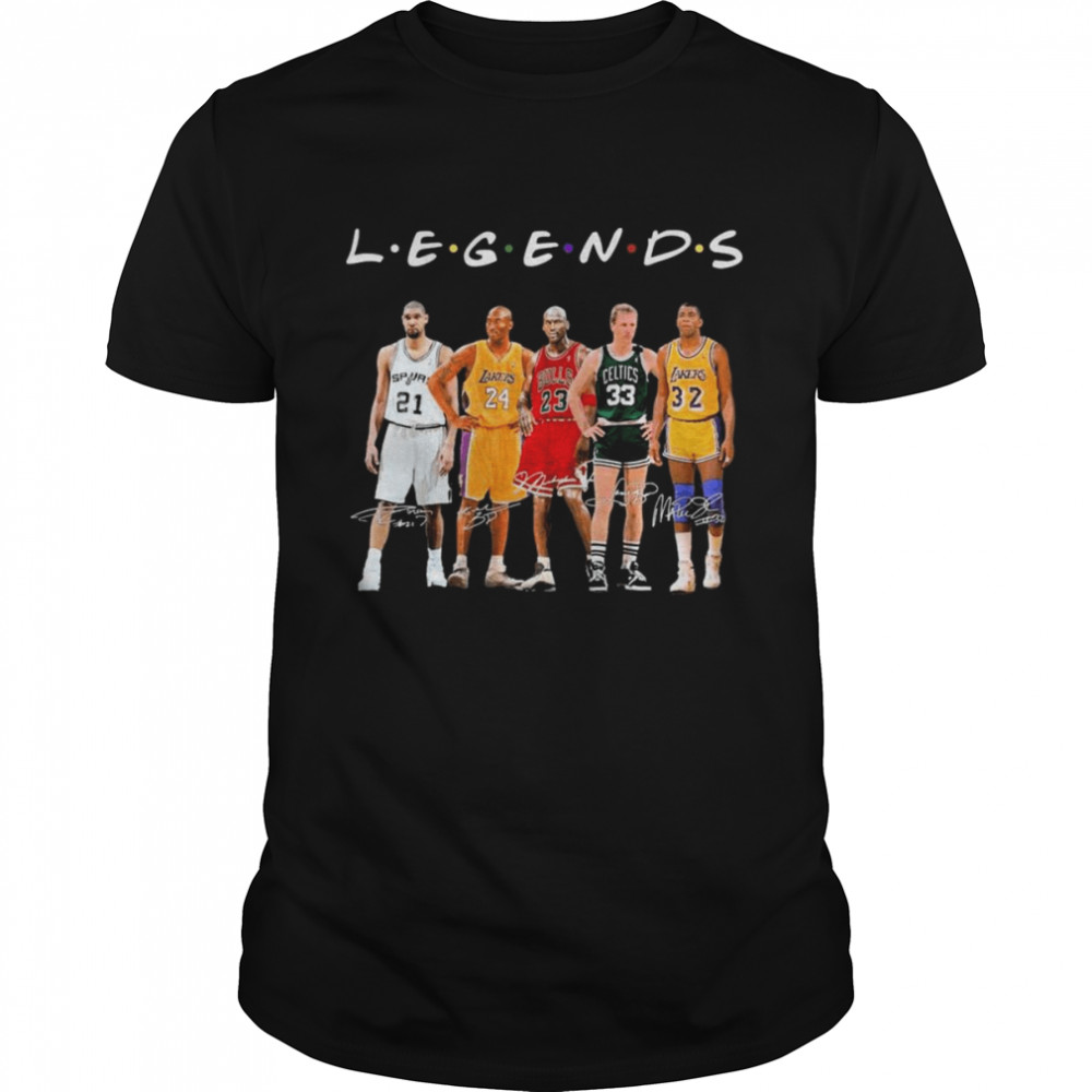The Legends Friends NBA Best Players Signatures Classic Men's T-shirt