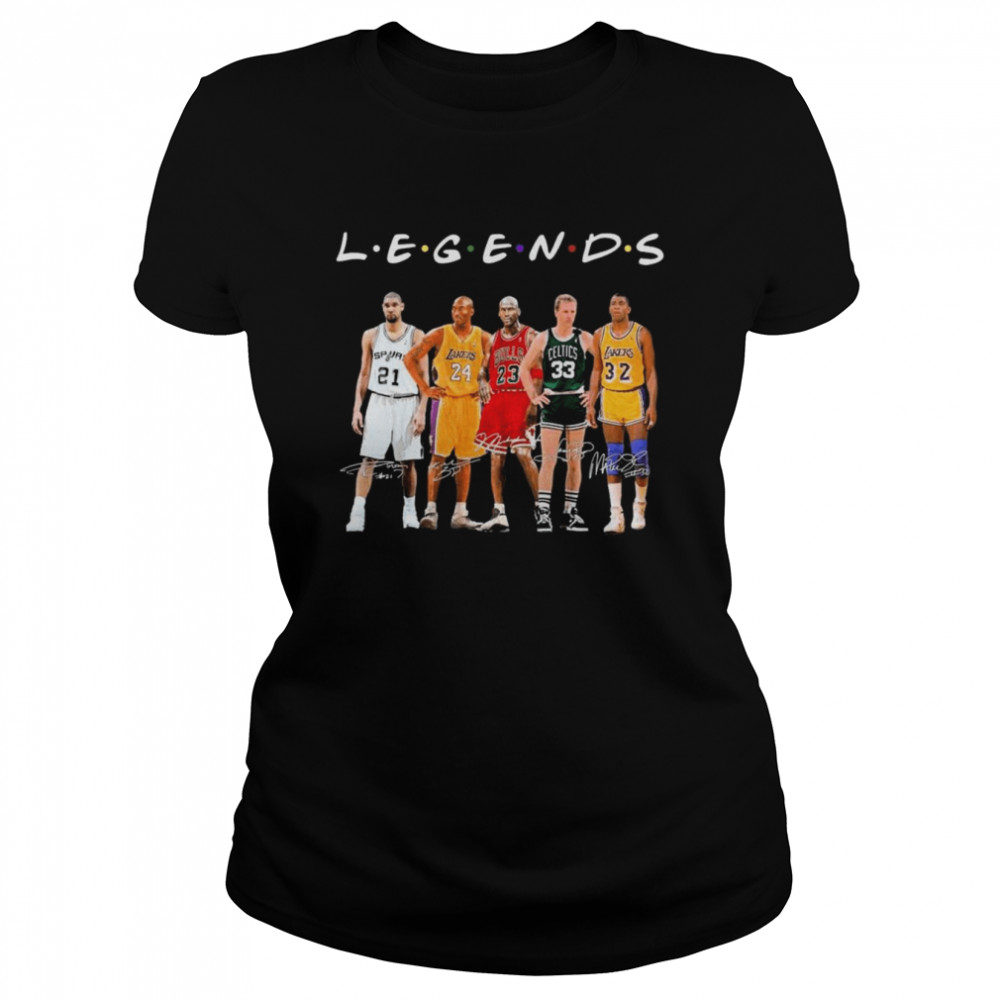 The Legends Friends NBA Best Players Signatures Classic Women's T-shirt
