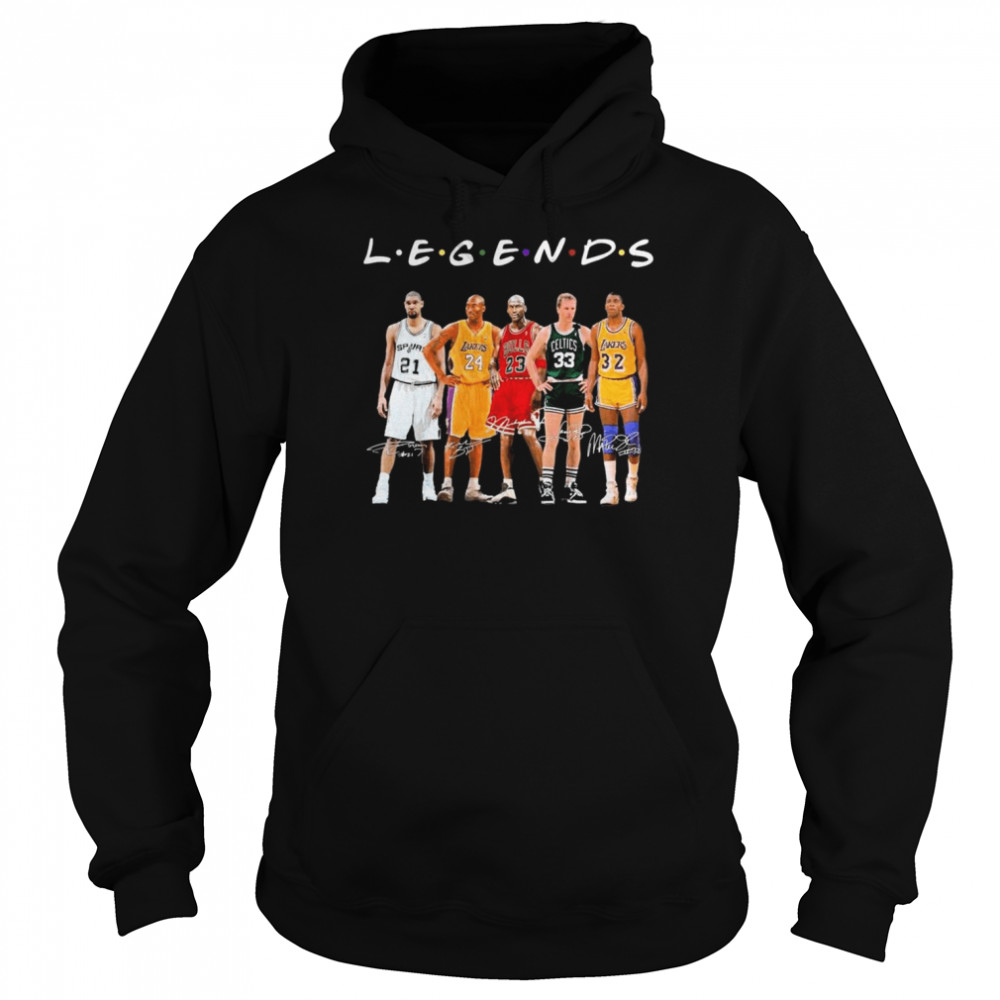 The Legends Friends NBA Best Players Signatures Unisex Hoodie