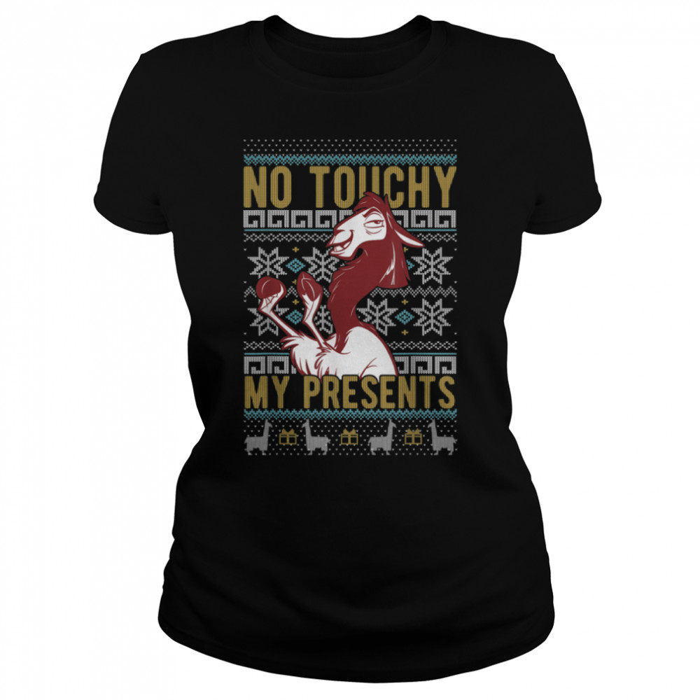 Disney Emperor's New Groove Kuzco No Touchy Ugly Christmas T- B07PZ8VH37 Classic Women's T-shirt