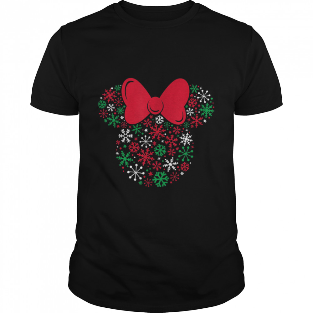 Disney Minnie Mouse Icon Holiday Snowflakes T- B07YNJSLJZ Classic Men's T-shirt