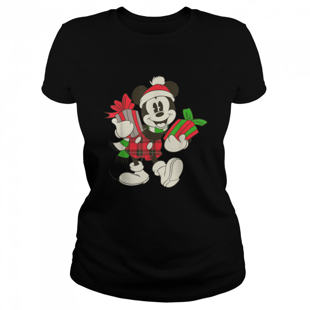 Disney Vintage Mickey Mouse Holiday Gifts T- B07MGL6ZB6 Classic Women's T-shirt