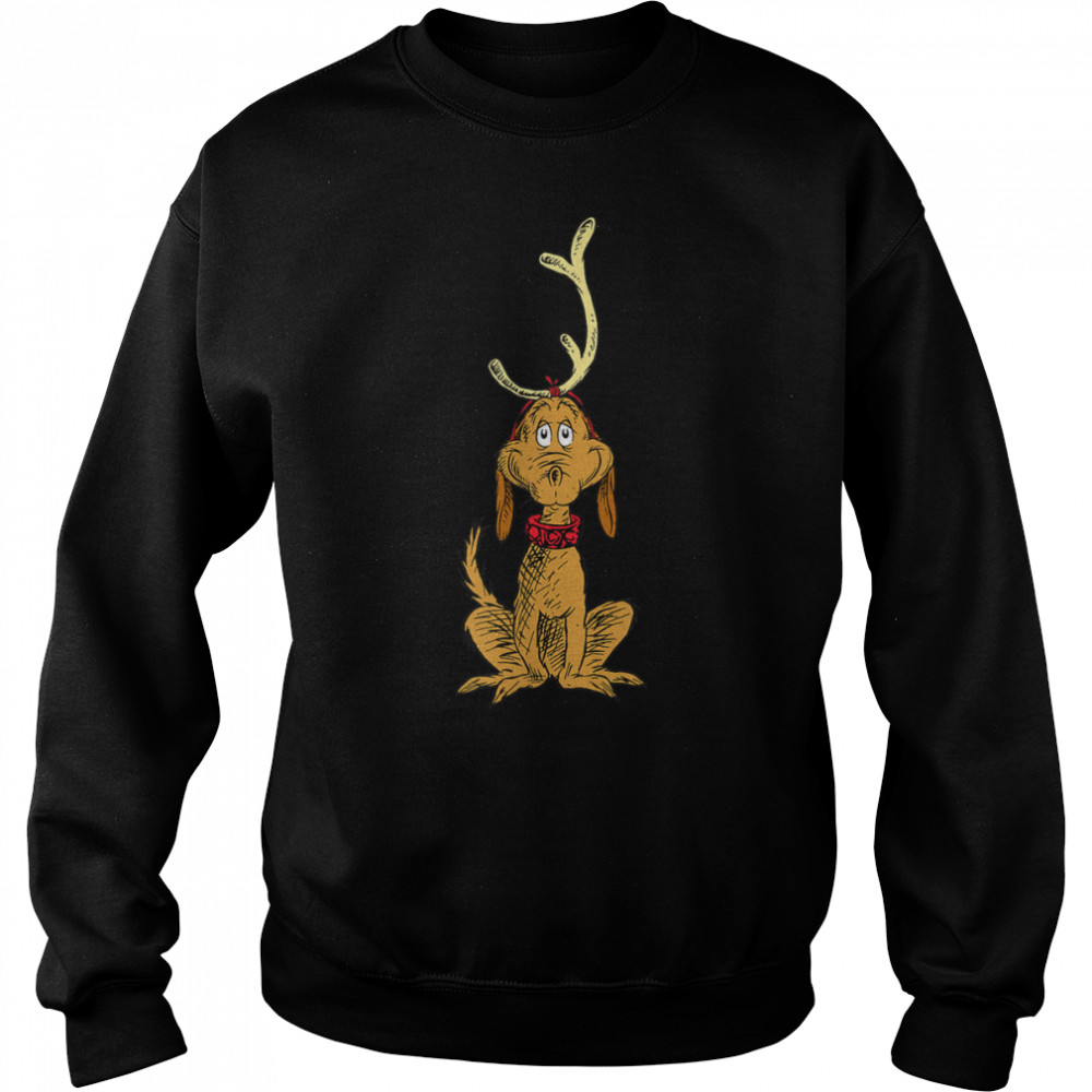 Dr. Seuss Reindeer Max T-shirt B07KW7J8VZ Unisex Sweatshirt