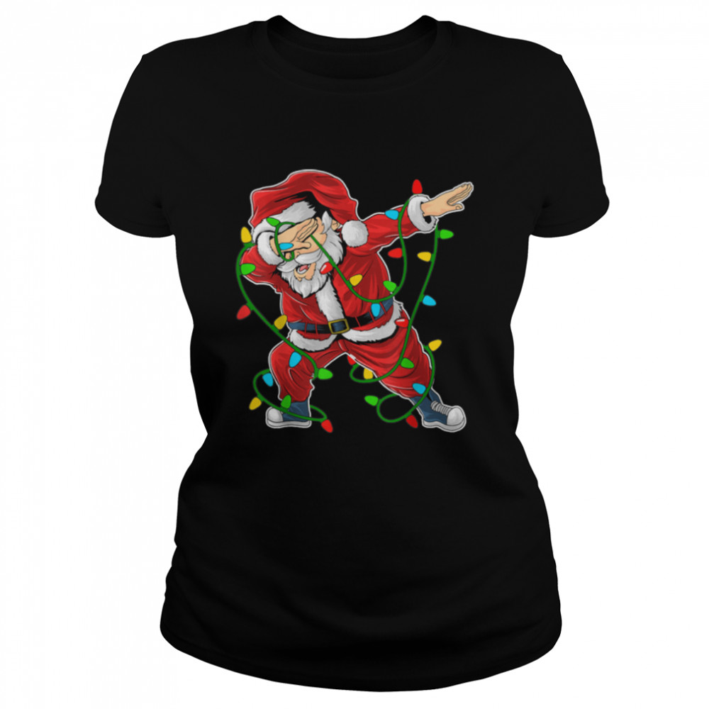 Family Christmas Funny Santa Christmas Lights T- B08NKZ5WLT Classic Women's T-shirt