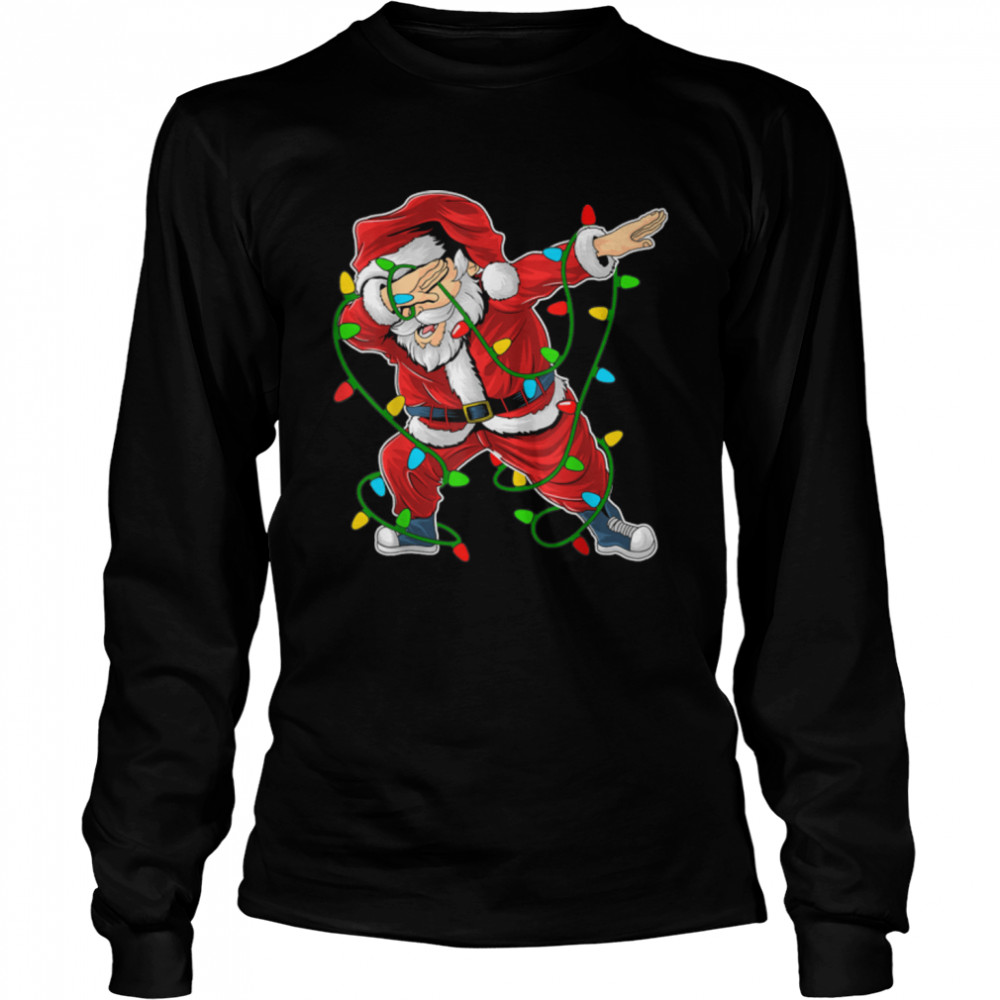 Family Christmas Funny Santa Christmas Lights T- B08NKZ5WLT Long Sleeved T-shirt