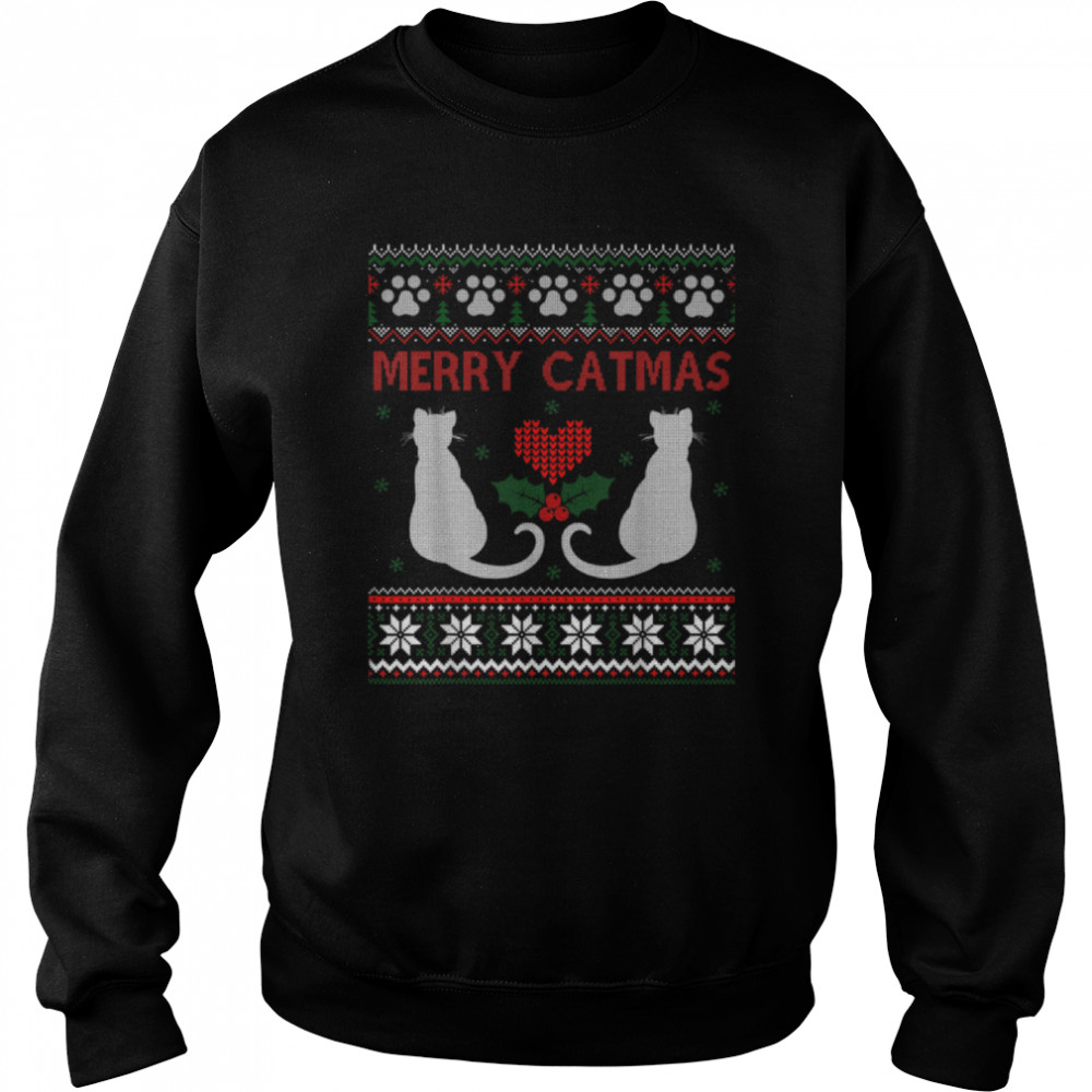 Funny Merry Catmas Ugly Christmas Sweater T- B081NR6VQF Unisex Sweatshirt