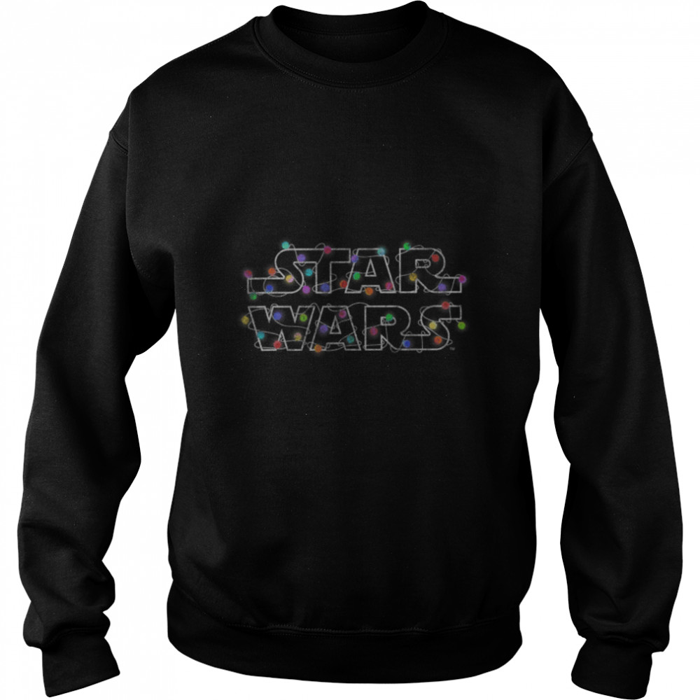 Star Wars Christmas Lights Logo T- B07Z5M192J Unisex Sweatshirt