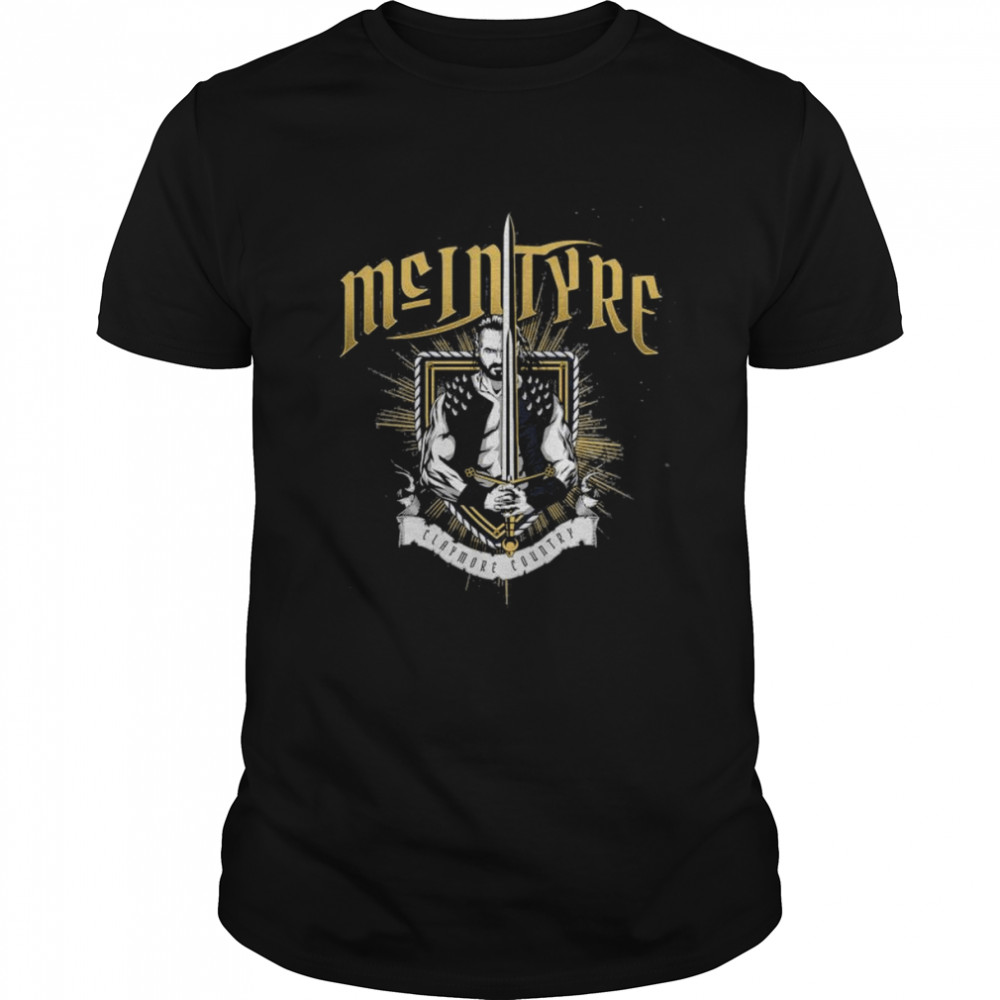 Drew McIntyre Claymore Country WWE T- Classic Men's T-shirt