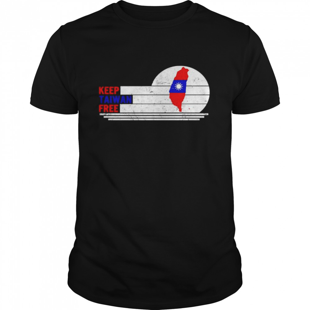 Keep Taiwan Free Flag Map T- Classic Men's T-shirt