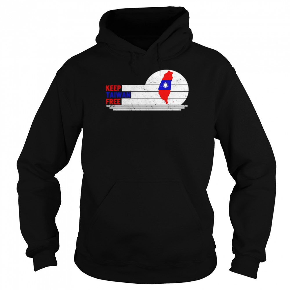 Keep Taiwan Free Flag Map T- Unisex Hoodie