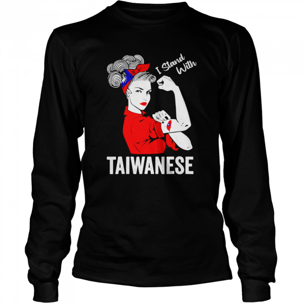 Messy Bun Taiwanese Girls Unbreakable Taiwanese Pride T- Long Sleeved T-shirt