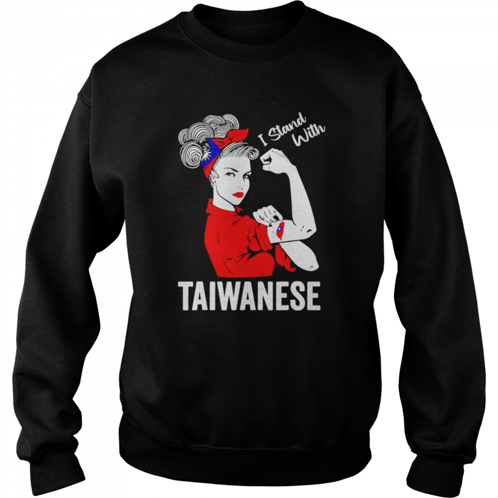 Messy Bun Taiwanese Girls Unbreakable Taiwanese Pride T- Unisex Sweatshirt