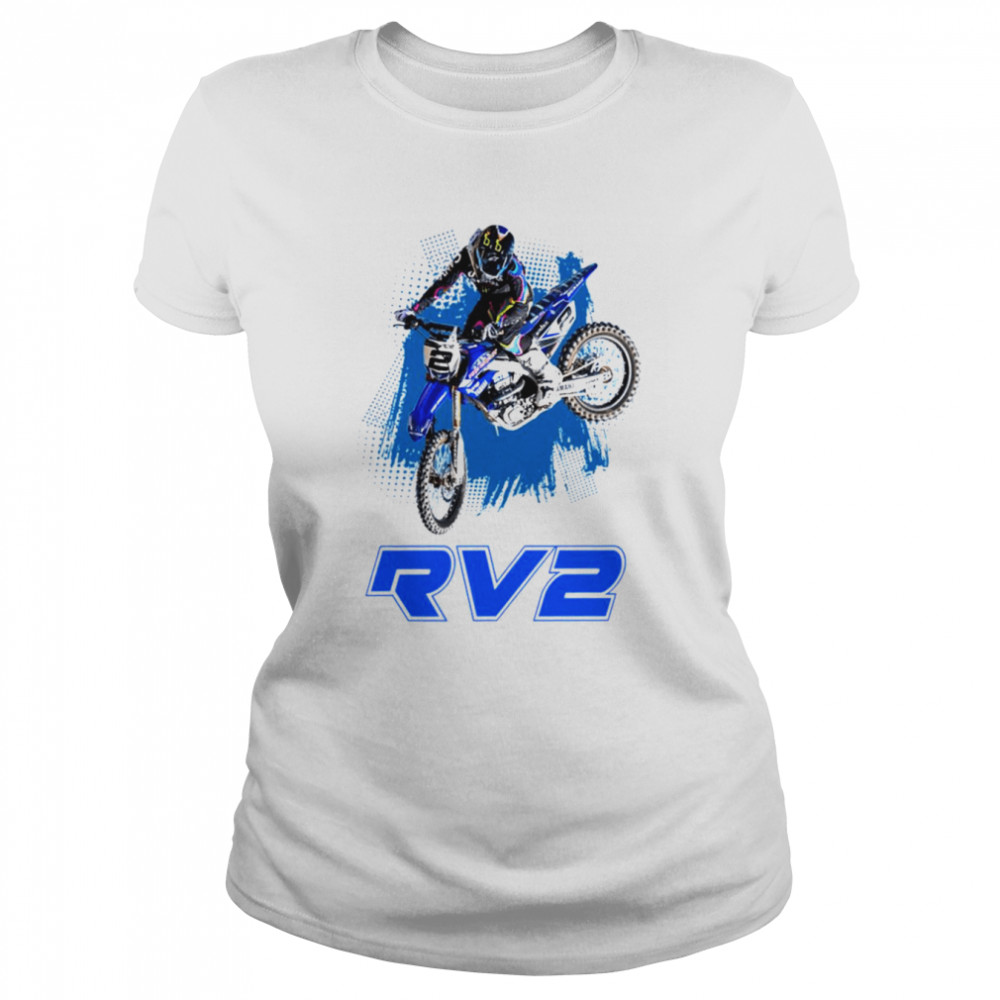 Blue Art Motocross And Supercross Ryan Villopoto Rv2 Champion shirt Classic Women's T-shirt