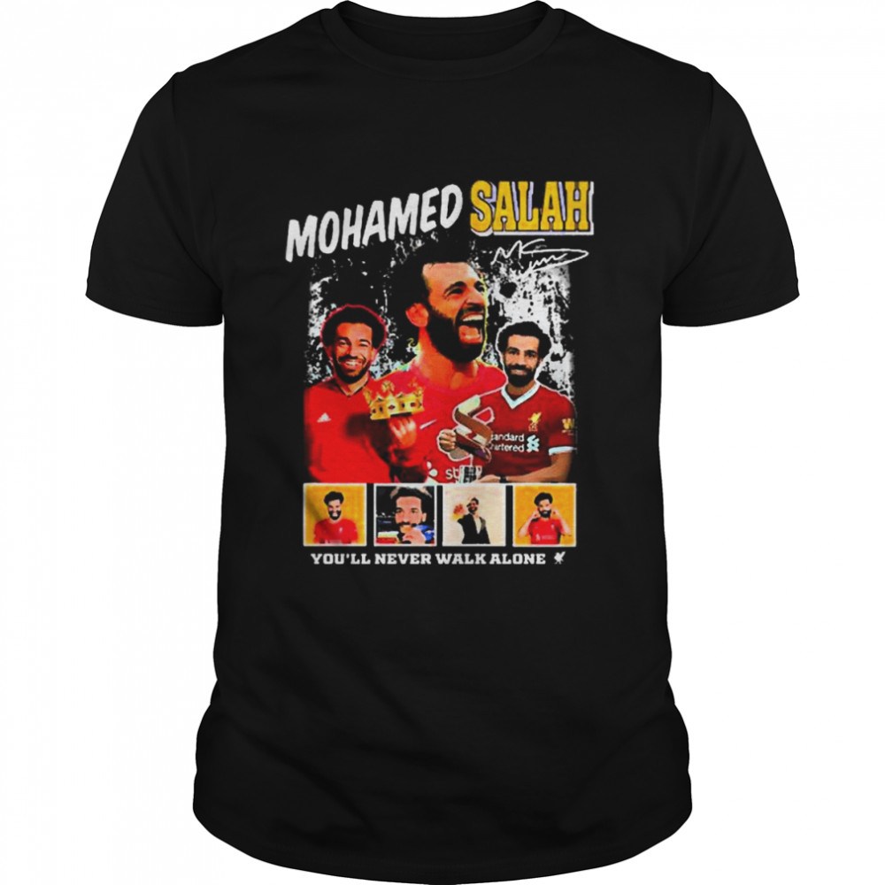 Mohamed Salah You’ll never walk alone signature shirt Classic Men's T-shirt