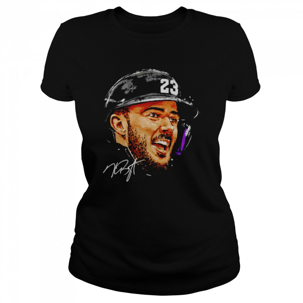 Kris Bryant Colorado Rockies Portrait Signature Shirt