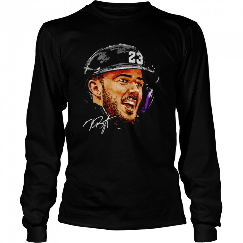 Kris Bryant Colorado Rockies Portrait Signature Shirt