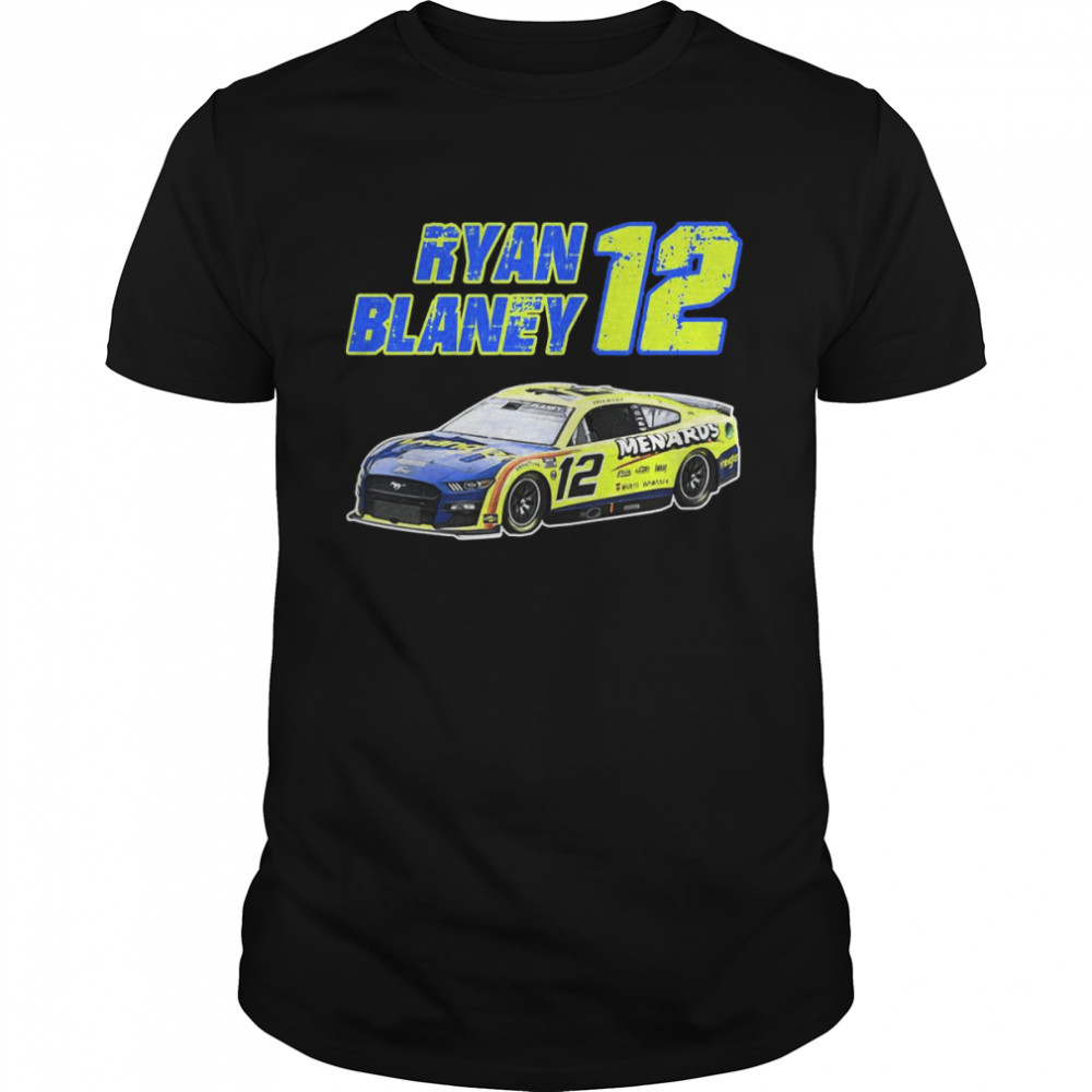 Ryan Blaney 12 Retro Nascar Car Racing shirt Classic Men's T-shirt