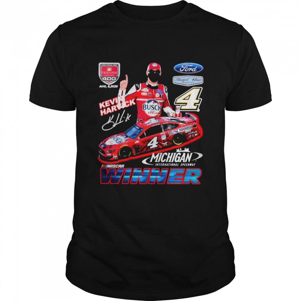 Signature Michigan International Speedway Retro Nascar Car Racing Kevin Harvick shirt Classic Men's T-shirt