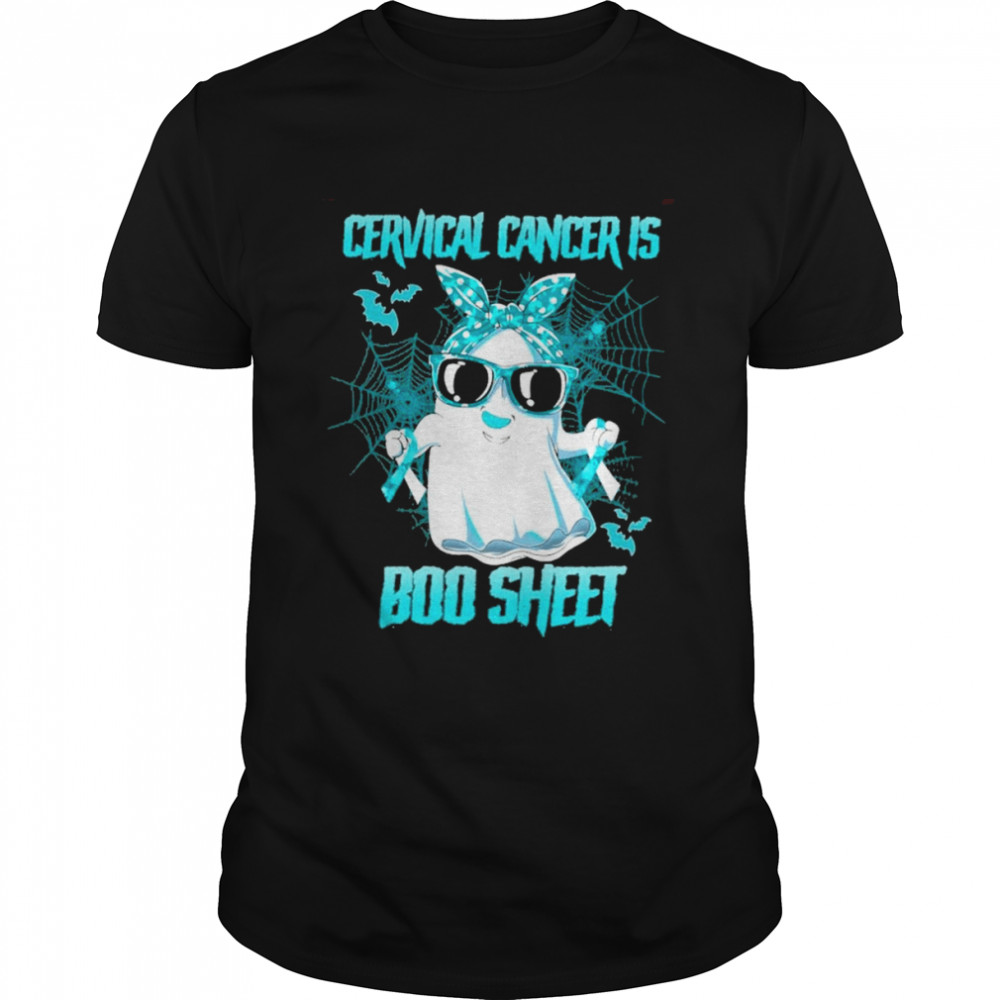 Cervical Cancer is Boo sheet Happy Halloween shirt Classic Men's T-shirt