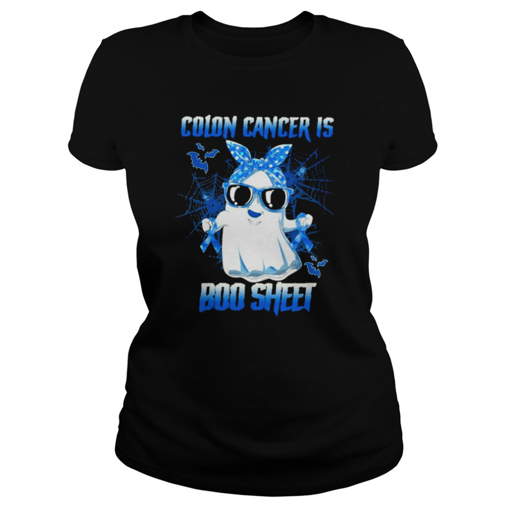 Colon Cancer is Boo sheet Happy Halloween shirt Classic Women's T-shirt