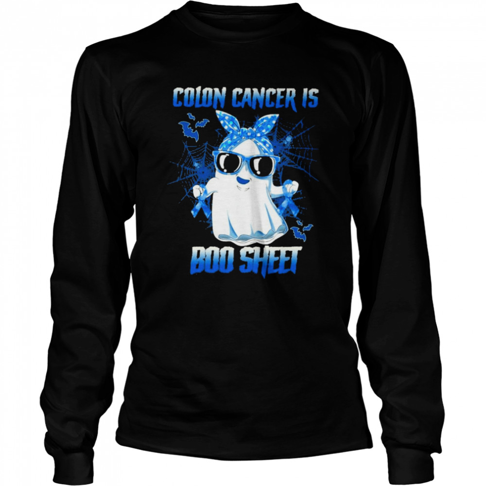 Colon Cancer is Boo sheet Happy Halloween shirt Long Sleeved T-shirt