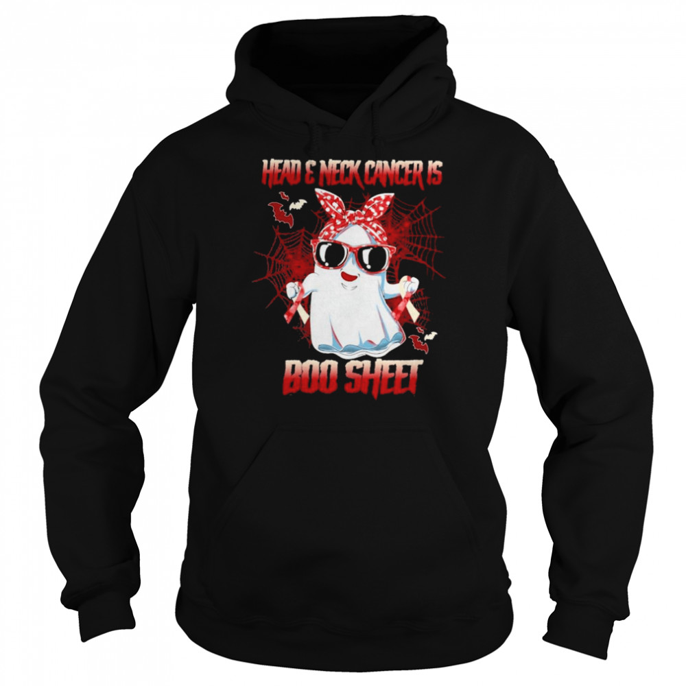 Head & Neck Cancer is Boo sheet Happy Halloween shirt Unisex Hoodie