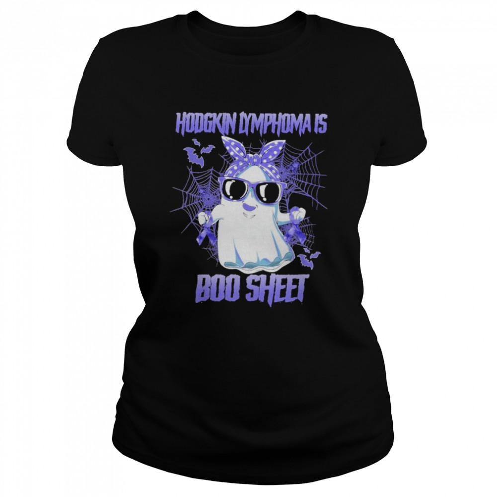 Hodgkin Lymphoma is Boo sheet Happy Halloween shirt Classic Women's T-shirt