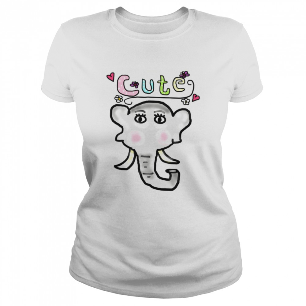 Baby Elephant Face shirt Classic Women's T-shirt