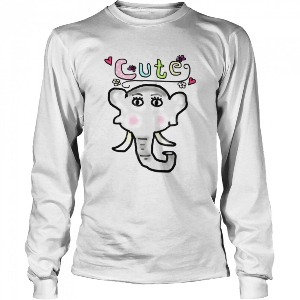 Baby Elephant Face shirt Long Sleeved T-shirt