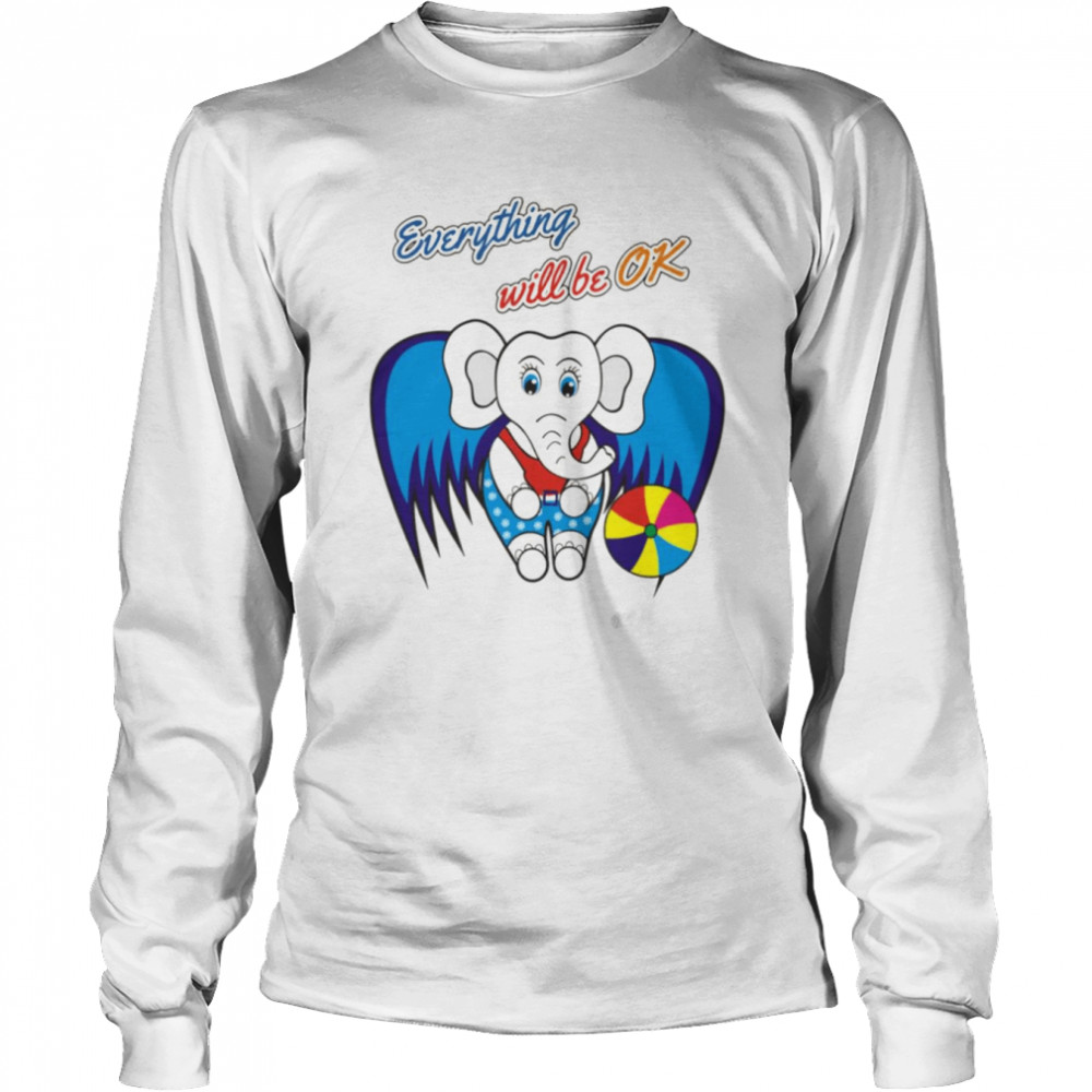 Baby Elephant With A Ball Baby Suit shirt Long Sleeved T-shirt