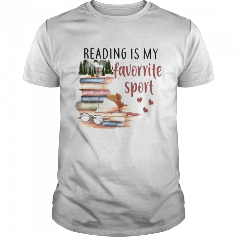 Books reading is my favorite sport shirt Classic Men's T-shirt