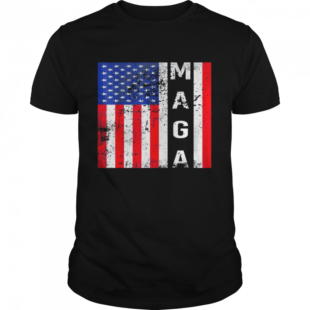 Donald Trump Maga American Flag Vote Trump 2024 T- Classic Men's T-shirt