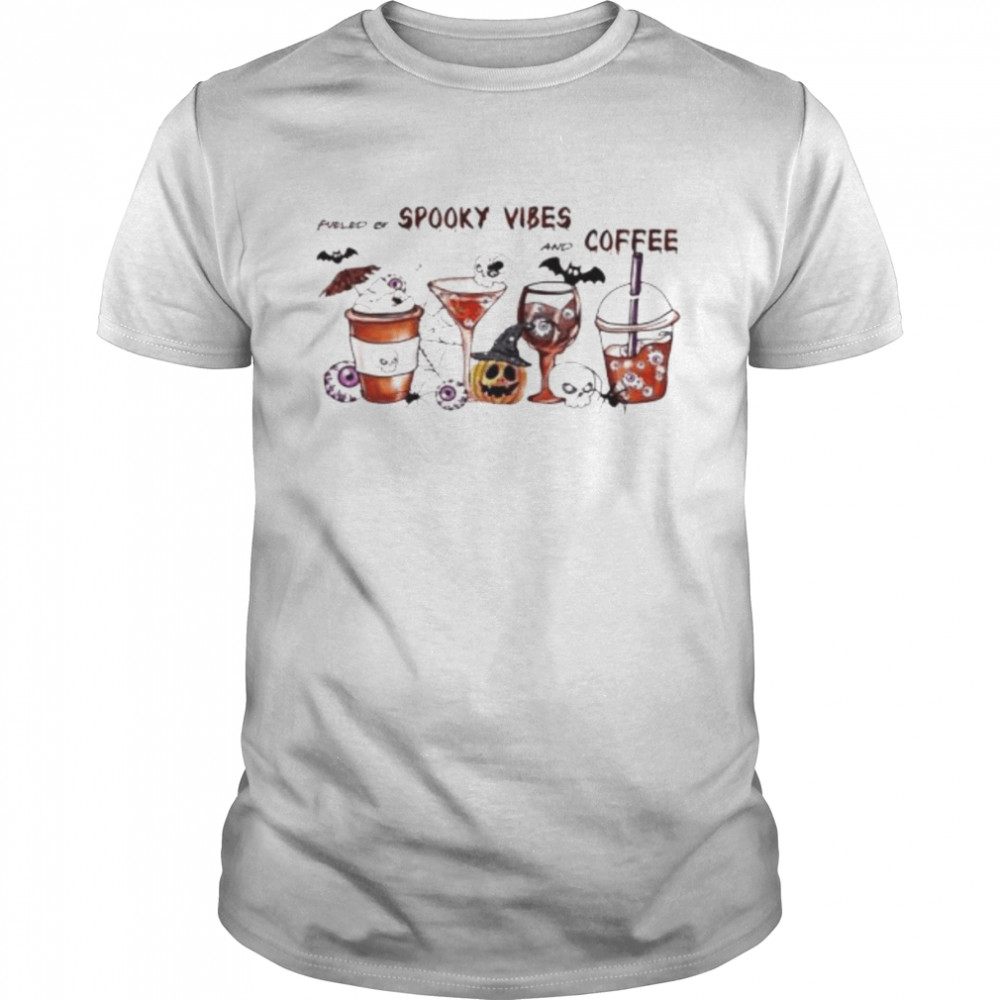 Fueled by spooky vibes and coffee shirt Classic Men's T-shirt