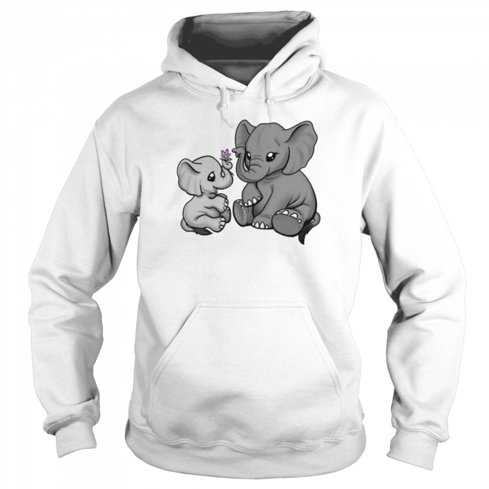 Mama And The Baby Elephant shirt Unisex Hoodie