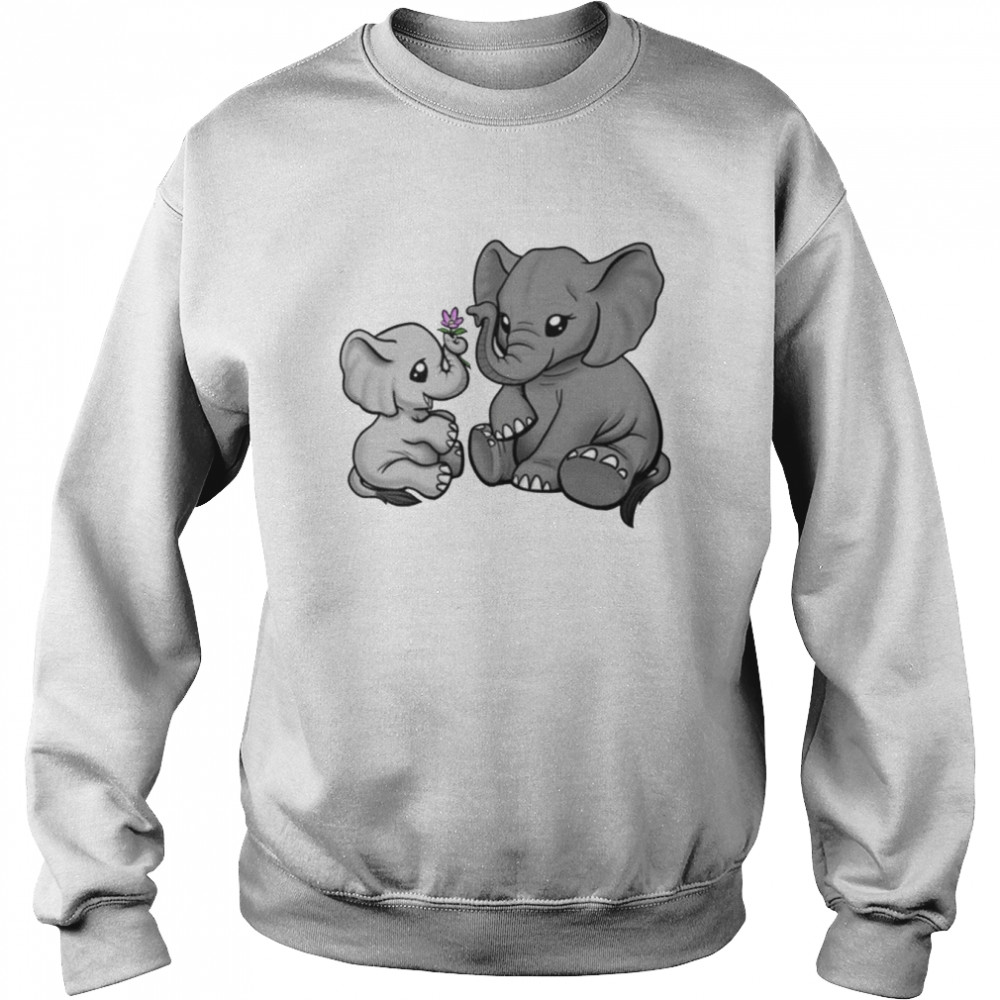 Mama And The Baby Elephant shirt Unisex Sweatshirt