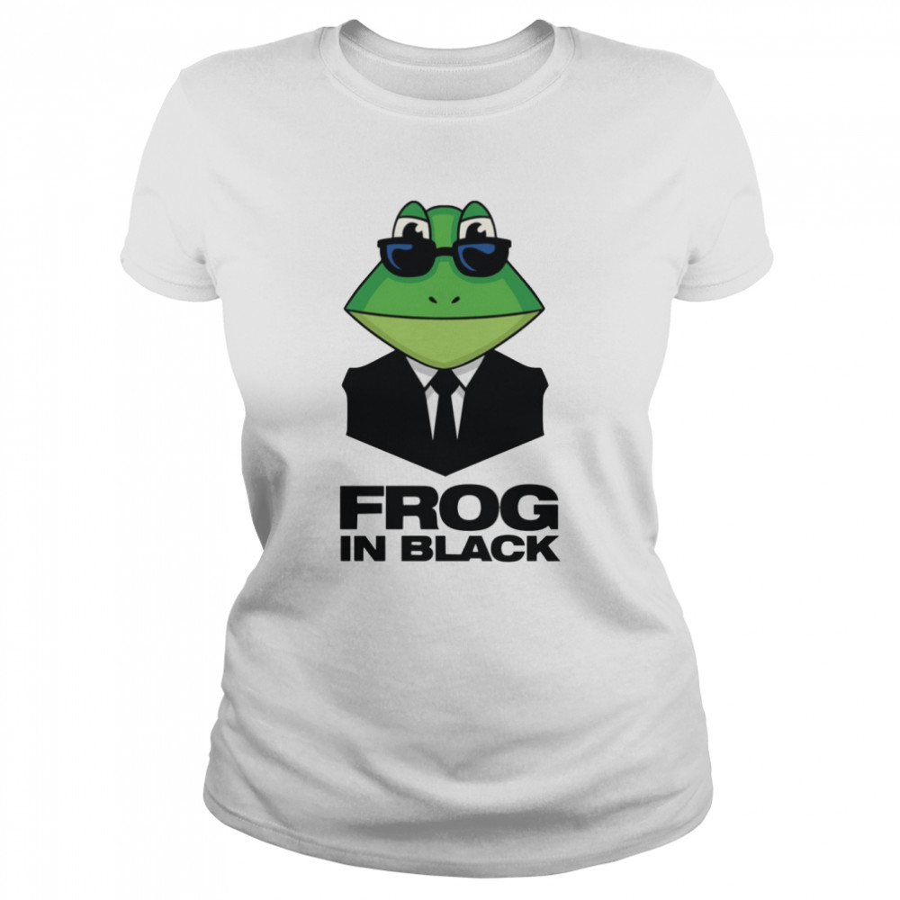 Mr Fritzzz As Frog In Black Tri-Blend Men In Black shirt Classic Women's T-shirt